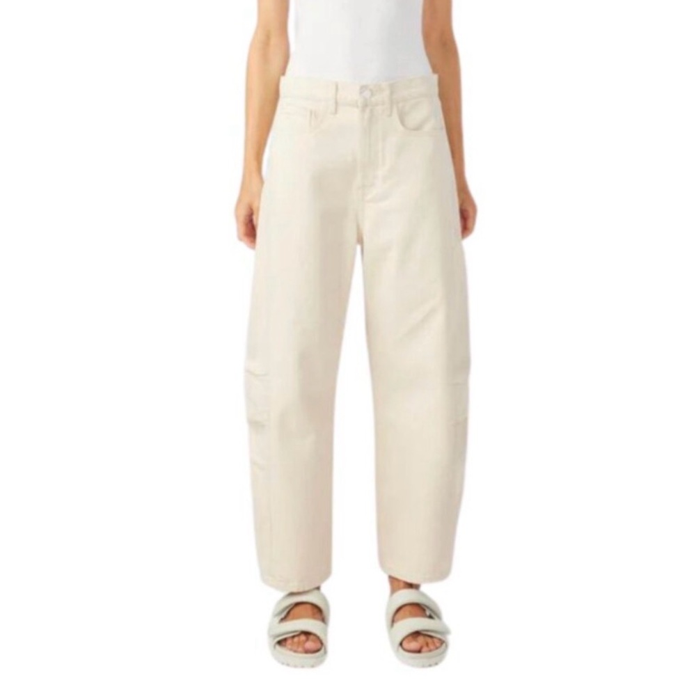 TRIARCHY IVORY WIDE LEG JEANS SIZE 27